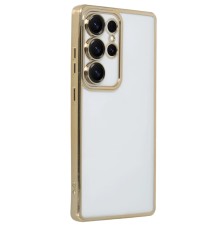 Samsung Galaxy S25 Ultra Kılıf Lensli Silikon - Gold