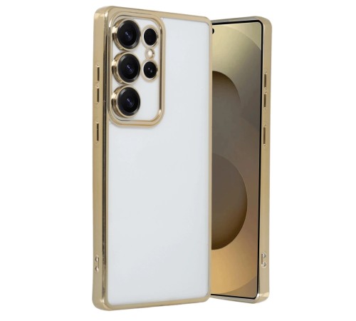 Samsung Galaxy S25 Ultra Kılıf Lensli Silikon - Gold Samsung Galaxy S25 Ultra Kılıf Lensli Silikon - Gold