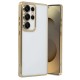 Samsung Galaxy S25 Ultra Kılıf Lensli Silikon - Gold