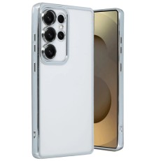 Samsung Galaxy S25 Ultra Kılıf Lensli Silikon - Gümüş
