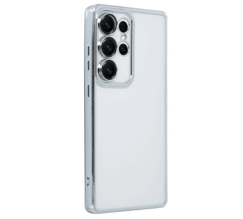 Samsung Galaxy S25 Ultra Kılıf Lensli Silikon - Gümüş Samsung Galaxy S25 Ultra Kılıf Lensli Silikon - Gümüş