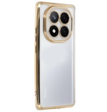 Xiaomi Redmi Note 14 Pro 5G Kılıf Lensli Silikon - Gold