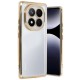 Xiaomi Redmi Note 14 Pro 5G Kılıf Lensli Silikon - Gold
