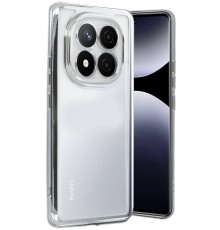 Xiaomi Redmi Note 14 Pro 5G Kılıf Lensli Silikon - Gümüş