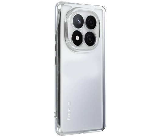 Xiaomi Redmi Note 14 Pro 5G Kılıf Lensli Silikon - Gümüş Xiaomi Redmi Note 14 Pro 5G Kılıf Lensli Silikon - Gümüş