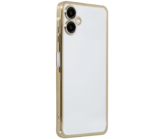 Samsung Galaxy A06 Kılıf Lensli Silikon - Gold Samsung Galaxy A06 Kılıf Lensli Silikon - Gold