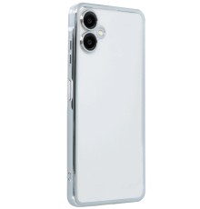 Samsung Galaxy A06 Kılıf Razer Lensli Silikon - Gümüş
