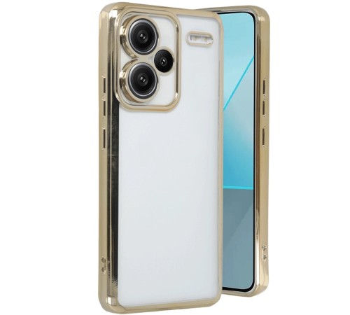 Xiaomi Redmi Note 13 Pro Plus Kılıf Lensli Silikon - Gold Xiaomi Redmi Note 13 Pro Plus Kılıf Lensli Silikon - Gold