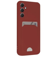 Samsung Galaxy S24 FE Kılıf Kelvin Kartvizitli Silikon - Bordo