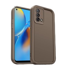Oppo A74 4G Kılıf Viera Silikon - Kahverengi