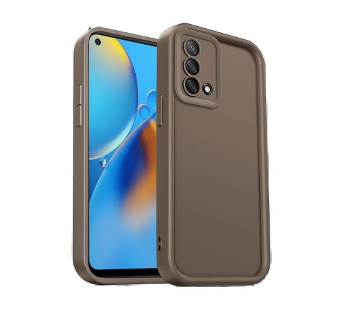 Oppo A74 4G Kılıf Viera Silikon - Kahverengi Oppo A74 4G Kılıf Viera Silikon - Kahverengi