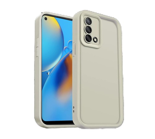 Oppo A74 4G Kılıf Viera Silikon - Krem Oppo A74 4G Kılıf Viera Silikon - Krem