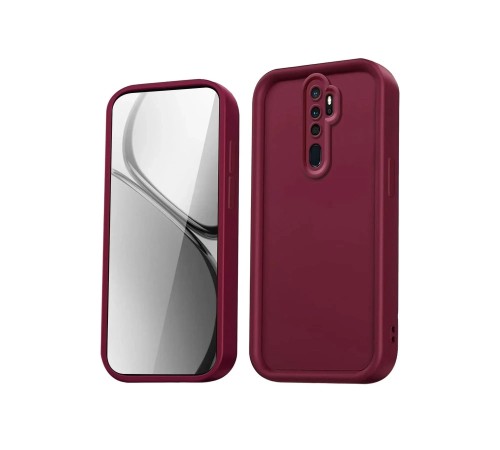 Xiaomi Redmi Note 8 Pro Kılıf Viera Silikon - Bordo Xiaomi Redmi Note 8 Pro Kılıf Viera Silikon - Bordo