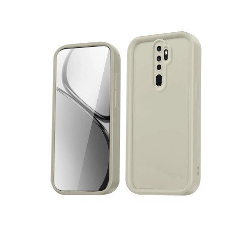 Xiaomi Redmi Note 8 Pro Kılıf Viera Silikon - Krem Xiaomi Redmi Note 8 Pro Kılıf Viera Silikon - Krem