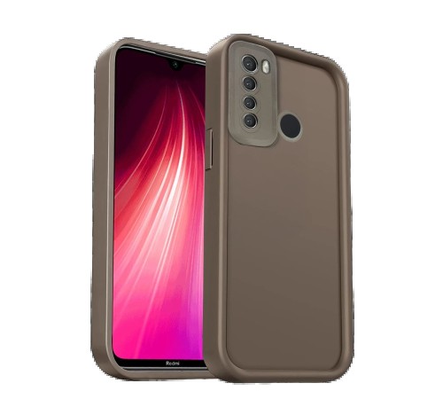 Xiaomi Redmi Note 8 Kılıf Viera Silikon - Kahverengi Xiaomi Redmi Note 8 Kılıf Viera Silikon - Kahverengi