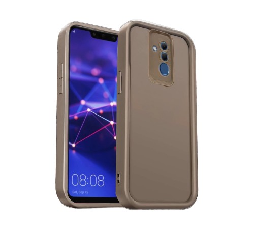 Huawei Mate 20 Lite Kılıf Viera Silikon - Kahverengi Huawei Mate 20 Lite Kılıf Viera Silikon - Kahverengi