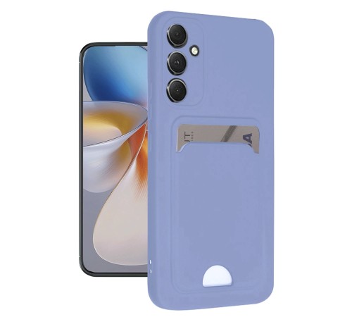 Samsung Galaxy A16 5G Kılıf Kelvin Kartvizitli Silikon - Lila Samsung Galaxy A16 5G Kılıf Kelvin Kartvizitli Silikon - Lila