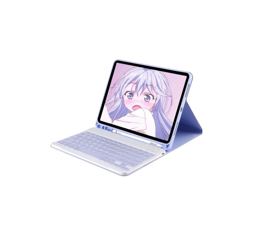 iPad Pro 11 (2024) Kılıf KC01 Smart Klavyeli Tablet Kılıfı - Lila iPad Pro 11 (2024) Kılıf KC01 Smart Klavyeli Tablet Kılıfı - Lila