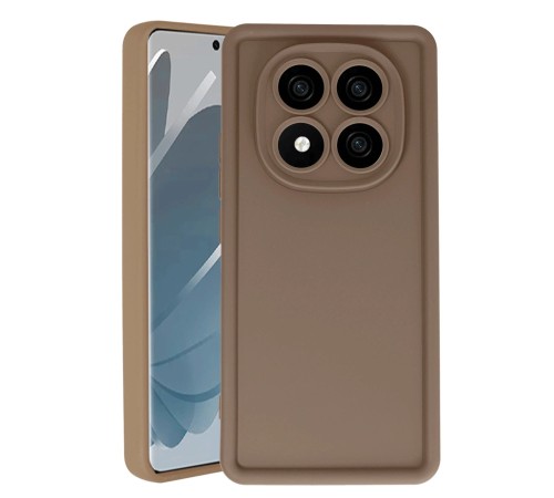 Xiaomi Redmi Note 14 Pro 4G Kılıf Viera Silikon - Kahverengi Xiaomi Redmi Note 14 Pro 4G Kılıf Viera Silikon - Kahverengi