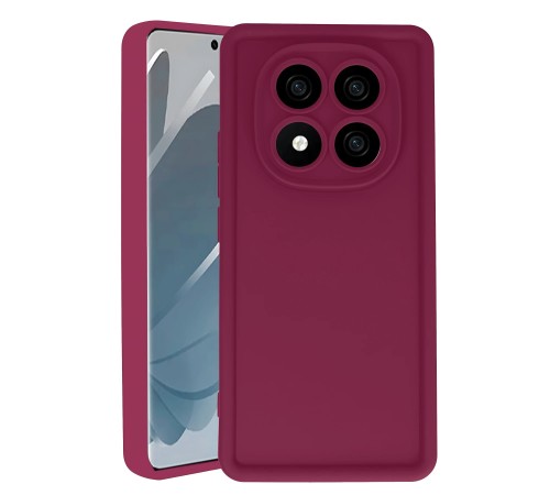 Xiaomi Redmi Note 14 Pro 4G Kılıf Viera Silikon - Bordo Xiaomi Redmi Note 14 Pro 4G Kılıf Viera Silikon - Bordo