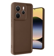 Xiaomi Redmi Note 14 4G Kılıf Viera Silikon - Kahverengi