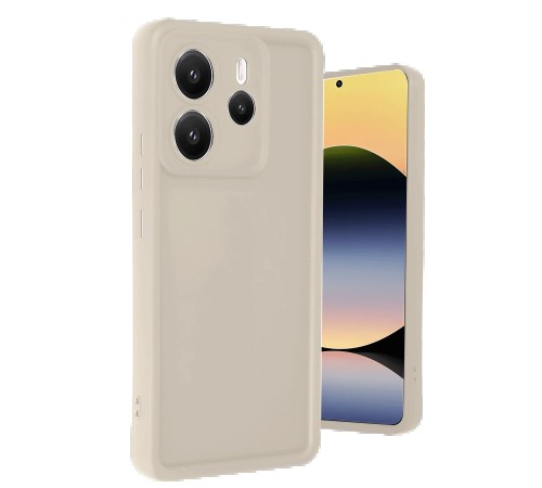 Xiaomi Redmi Note 14 4G Kılıf Viera Silikon - Krem Xiaomi Redmi Note 14 4G Kılıf Viera Silikon - Krem