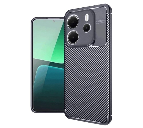 Xiaomi Redmi Note 14 4G Kılıf Auto Focus Karbon Kapak - Lacivert Xiaomi Redmi Note 14 4G Kılıf Auto Focus Karbon Kapak - Lacivert