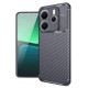 Xiaomi Redmi Note 14 4G Kılıf Auto Focus Karbon Kapak - Lacivert