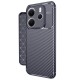 Xiaomi Redmi Note 14 4G Kılıf Auto Focus Karbon Kapak - Lacivert