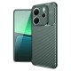 Xiaomi Redmi Note 14 4G Kılıf Auto Focus Karbon Kapak - Koyu Yeşil