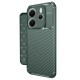 Xiaomi Redmi Note 14 4G Kılıf Auto Focus Karbon Kapak - Koyu Yeşil