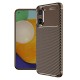 Xiaomi Poco X7 Pro Kılıf Auto Focus Karbon Kapak - Kahverengi