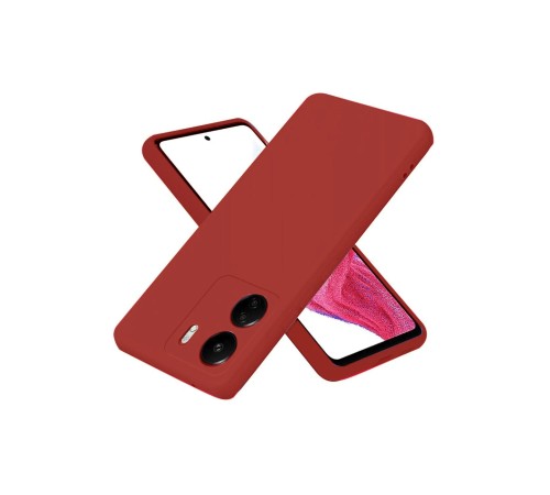 Xiaomi Redmi 13C Kılıf First Silikon - Bordo Xiaomi Redmi 13C Kılıf First Silikon - Bordo