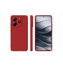 Xiaomi Redmi Note 14 4G Kılıf First Silikon - Kırmızı