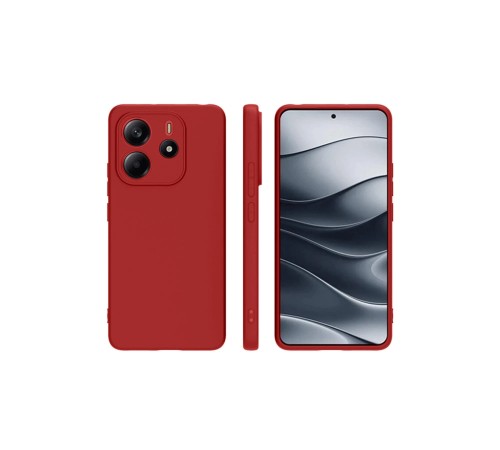 Xiaomi Redmi Note 14 4G Kılıf First Silikon - Kırmızı Xiaomi Redmi Note 14 4G Kılıf First Silikon - Kırmızı
