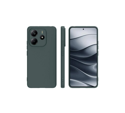 Xiaomi Redmi Note 14 4G Kılıf First Silikon - Koyu Yeşil