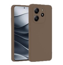 Xiaomi Redmi Note 14 4G Kılıf First Silikon - Kahverengi