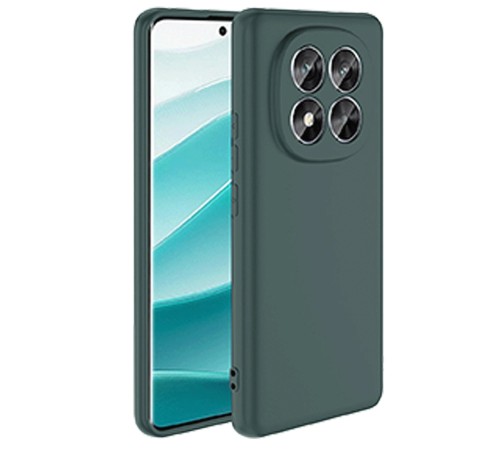 Xiaomi Redmi Note 14 Pro 4G Kılıf First Silikon - Koyu Yeşil