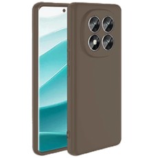 Xiaomi Redmi Note 14 Pro 4G Kılıf First Silikon - Kahverengi