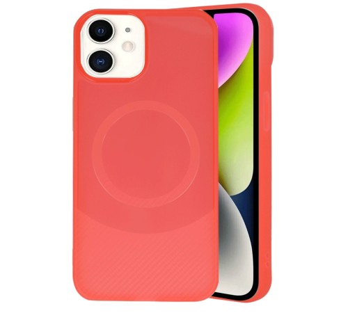 iPhone 11 Kılıf Maya Karbon Kapak - Kırmızı iPhone 11 Kılıf Maya Karbon Kapak - Kırmızı