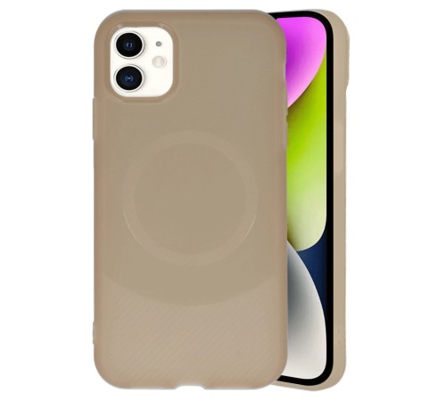 iPhone 11 Kılıf Maya Karbon Kapak - Kahverengi iPhone 11 Kılıf Maya Karbon Kapak - Kahverengi
