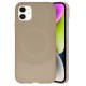 iPhone 11 Kılıf Maya Karbon Kapak - Kahverengi
