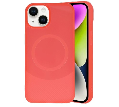 iPhone 14 Kılıf Maya Karbon Kapak - Kırmızı iPhone 14 Kılıf Maya Karbon Kapak - Kırmızı
