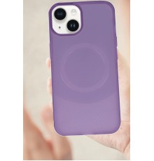 iPhone 14 Kılıf Maya Karbon Kapak - Lila