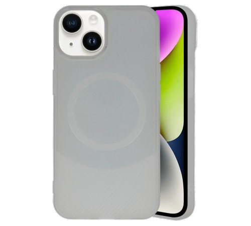iPhone 14 Kılıf Maya Karbon Kapak - Gri iPhone 14 Kılıf Maya Karbon Kapak - Gri