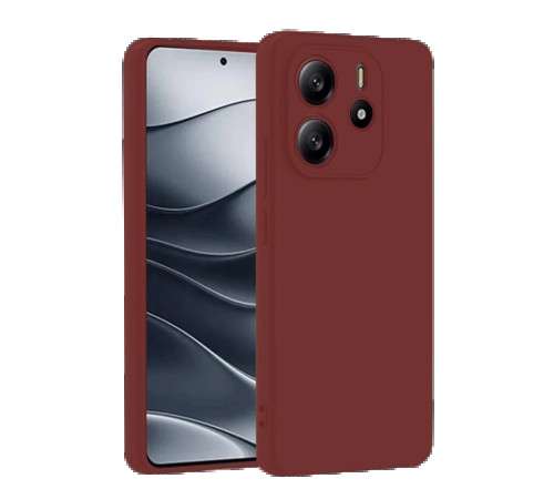 Xiaomi Redmi Note 14 4G Kılıf First Silikon - Bordo Xiaomi Redmi Note 14 4G Kılıf First Silikon - Bordo