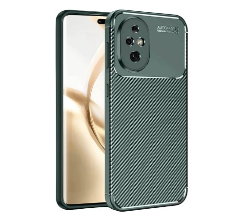 Honor 200 Kılıf Auto Focus Karbon Kapak - Koyu Yeşil Honor 200 Kılıf Auto Focus Karbon Kapak - Koyu Yeşil
