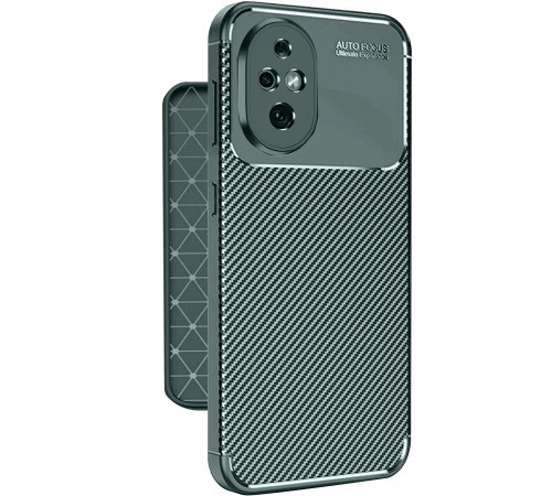 Honor 200 Kılıf Auto Focus Karbon Kapak - Koyu Yeşil Honor 200 Kılıf Auto Focus Karbon Kapak - Koyu Yeşil