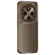 Tecno Spark 30 Kılıf Auto Focus Karbon Kapak - Kahverengi