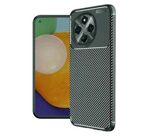 Tecno Spark 30 Pro Kılıf Auto Focus Karbon Kapak - Koyu Yeşil Tecno Spark 30 Pro Kılıf Auto Focus Karbon Kapak - Koyu Yeşil